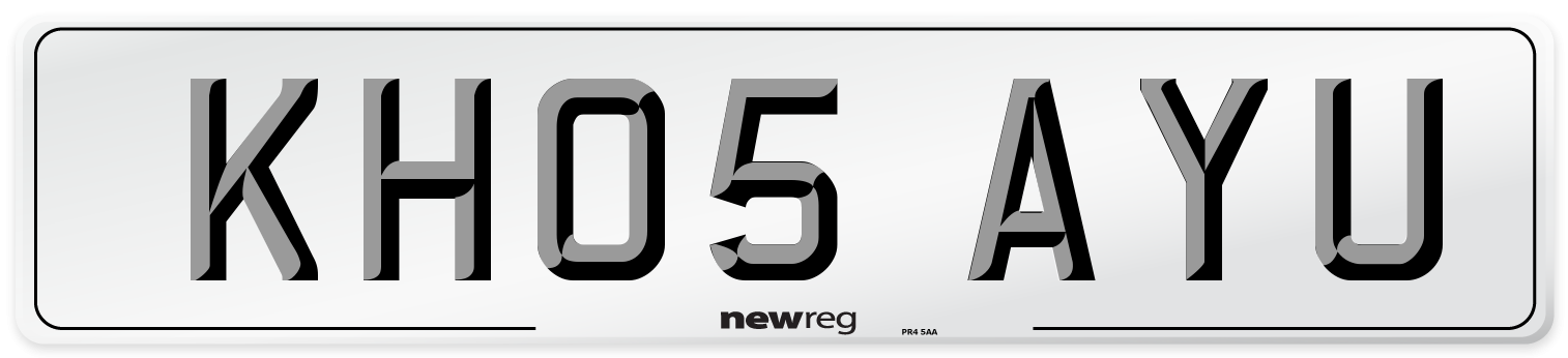 KH05 AYU Number Plate from New Reg